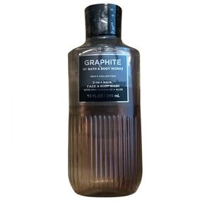 Bath & Body Works Graphite 3 in 1 Hair Face and Body Wash 10 oz NWT